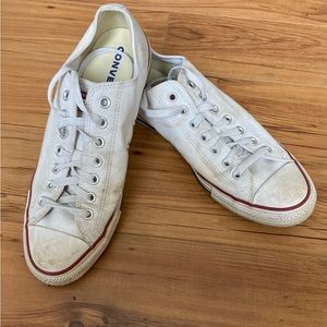 Regular laces Converse All Star Chuck Taylor Low Top White Men 10.5 Women 12.5